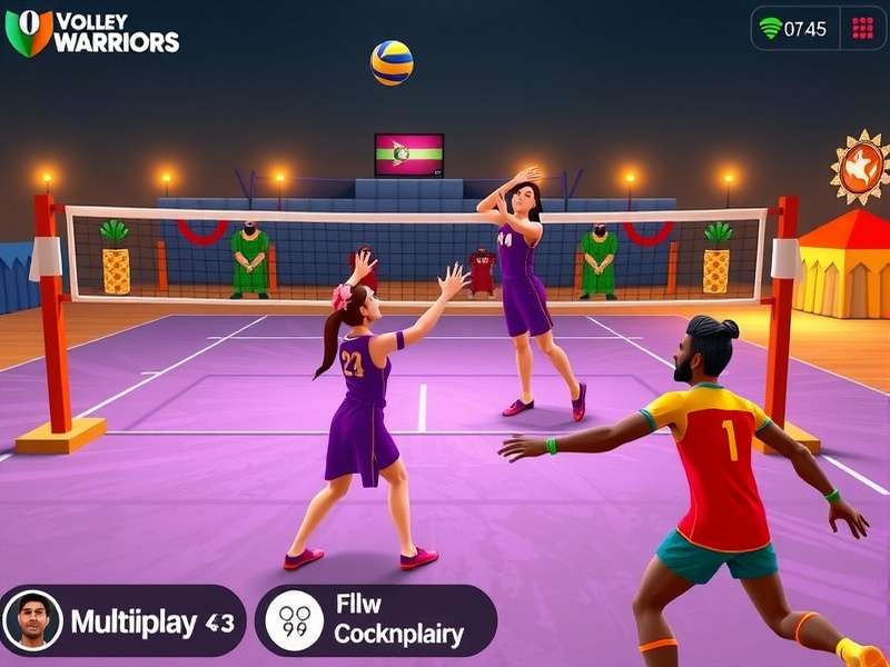 Indian Volley Warriors community event showing festival theme